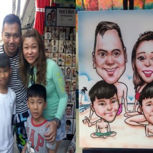 Painting with caricature